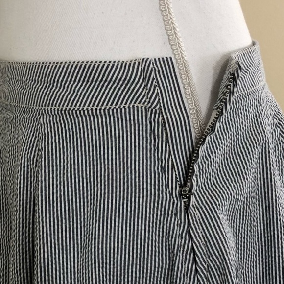 seersucker a line aline circle flare skirt loft LF - Picture 4 of 6